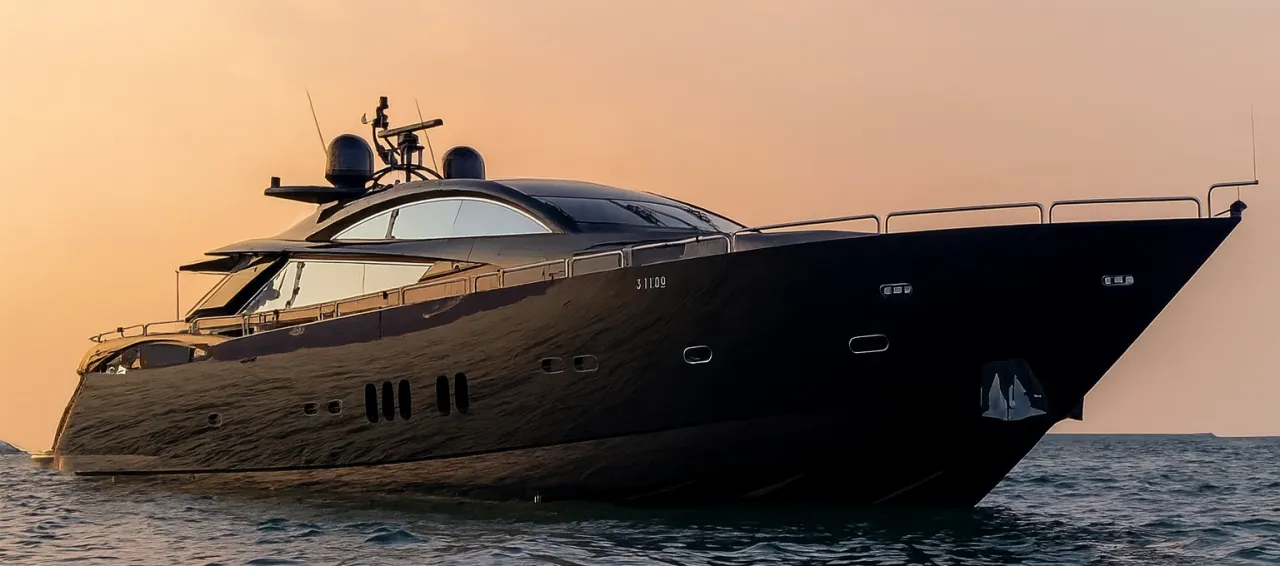 Elite Pearl Charter yacht cruising past the Dubai skyline