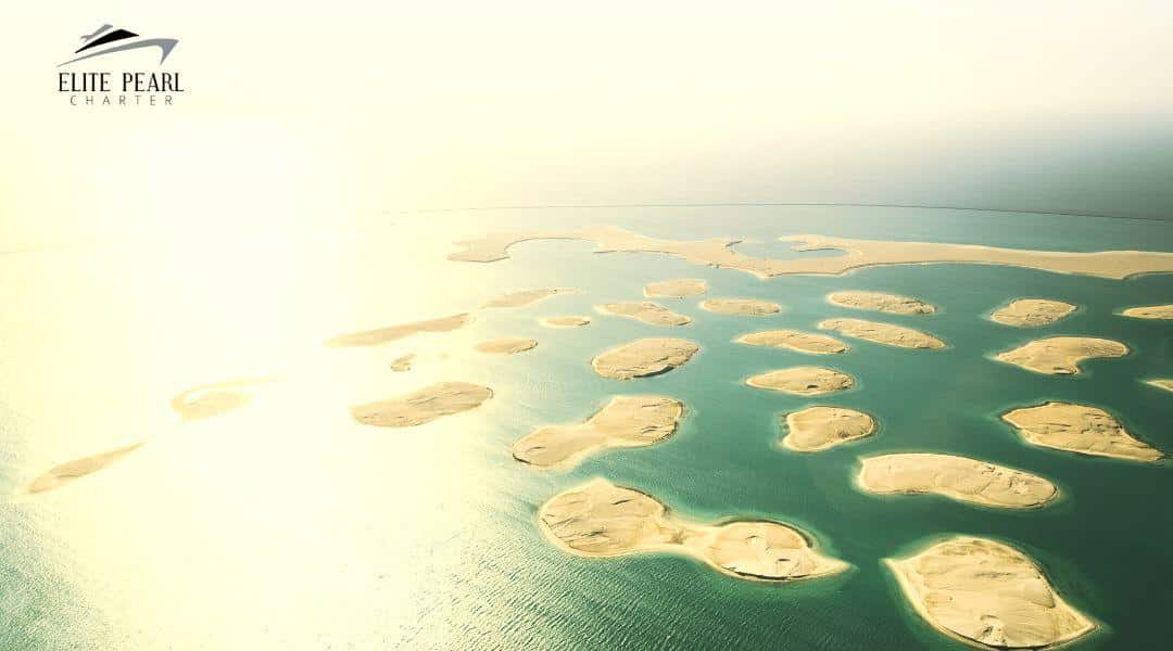 Chartering a yacht at The World Island Dubai