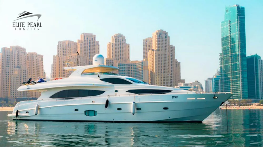 The 101ft Elite Majesty with jacuzzi, set up for a celebration