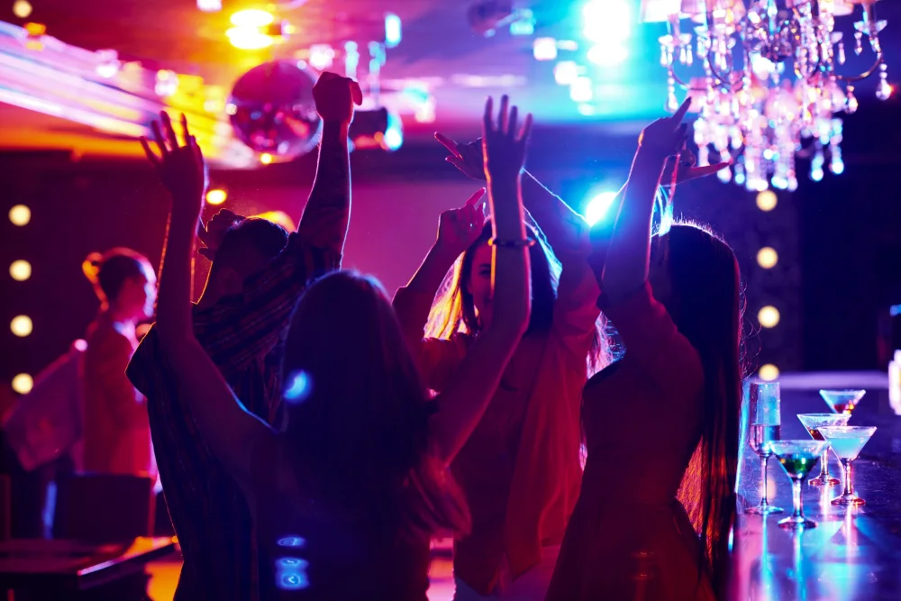 Guests celebrating New Year on board an Elite Pearl Charter yacht