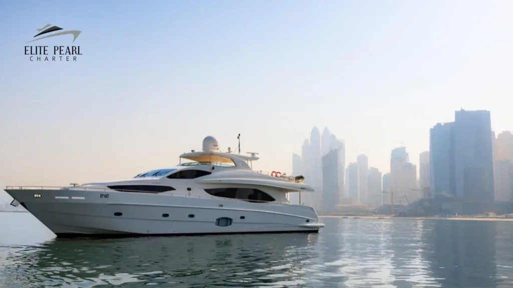 elite pearl charter - Elite Majesty 101 Ft w Jacuzzi. Gender Reveal Parties on a Yacht blog image.