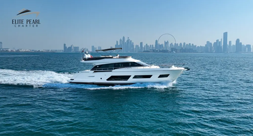 Elite ferretti 67 ft yacht. elite pearl charter