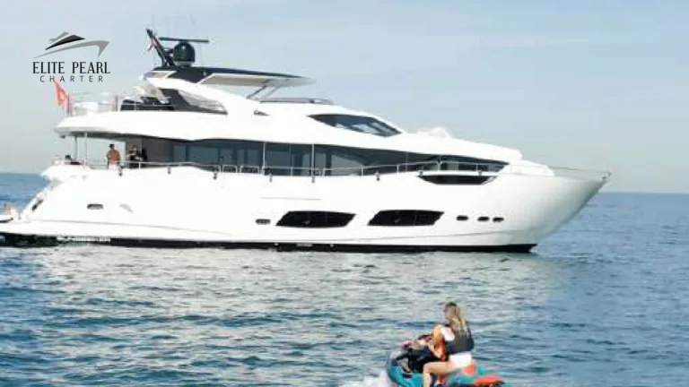 elite pearl charter - Sunseeker 95 Ft. Yachting and Adventure: Water sports packages in Dubai blog image.