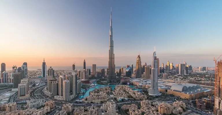 Burj Khalifa in Dubai. Elite Pearl Charter