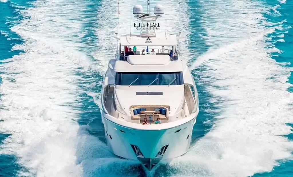 Elite Pearl Charter Majesty 121 FT. Yacht Charter Dubai. Top 10 Luxury Yachts for Rent in Dubai 2025 image blog.