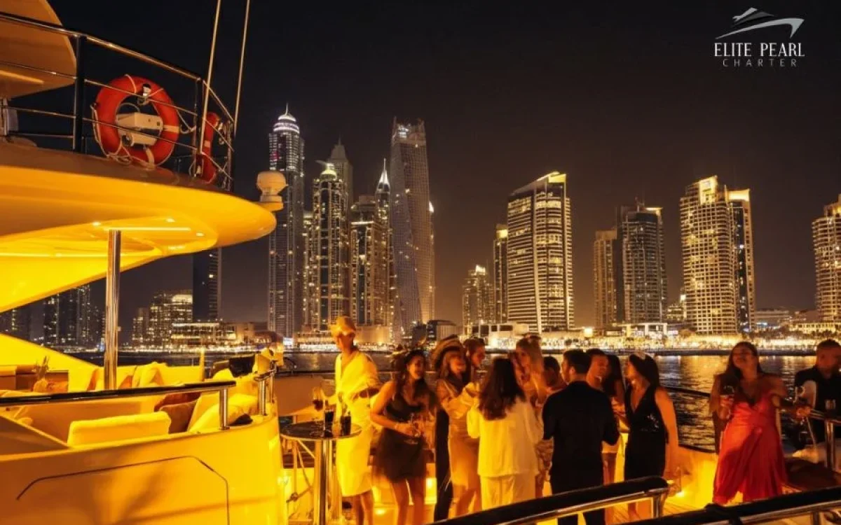 Best Yacht party Dubai- Elite Pearl Charter. shared tours.