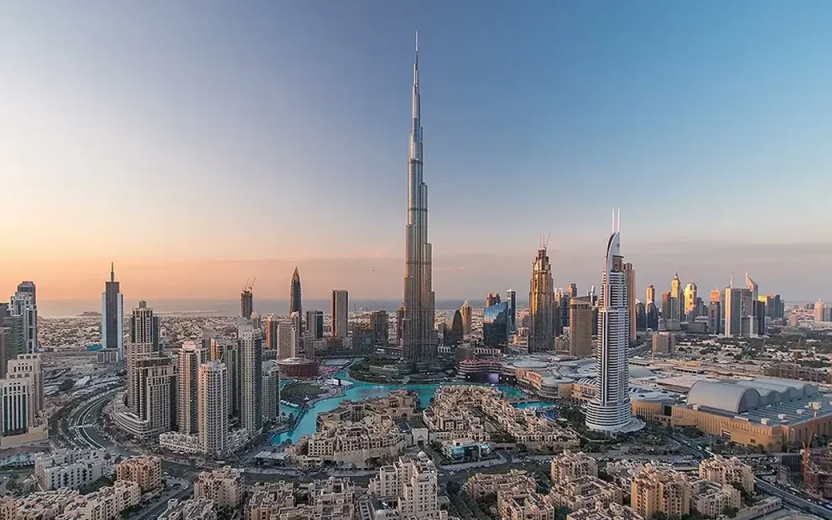 Burj Khalifa in Dubai. Elite Pearl Charter