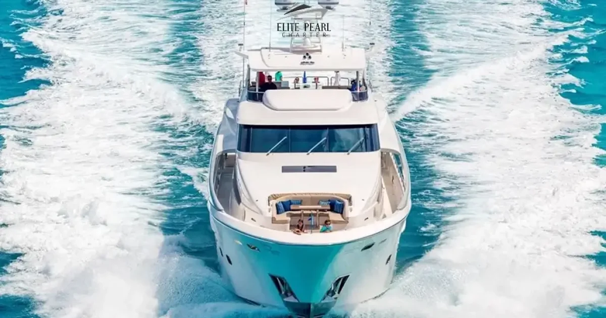 Elite Pearl Charter Majesty 121 FT. Yacht Charter Dubai. Top 10 Luxury Yachts for Rent in Dubai 2025 image blog.