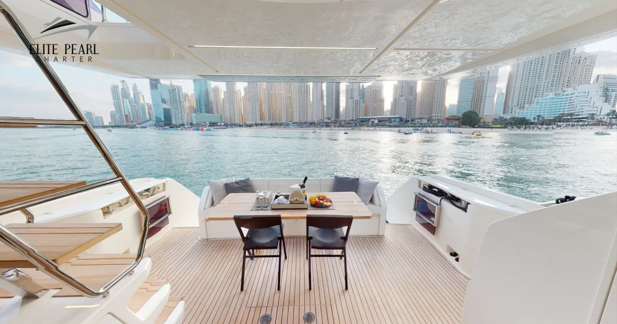 elite pearl charter - Ferreti 67ft. Dubai for Solo Travelers: Tips and Recommendations for Independent Explorers blog image.