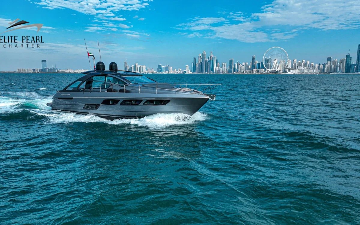 elite pearl charter - elite pershing 54 ft. Dubai Packing Essentials for a Yacht Trip blog image.