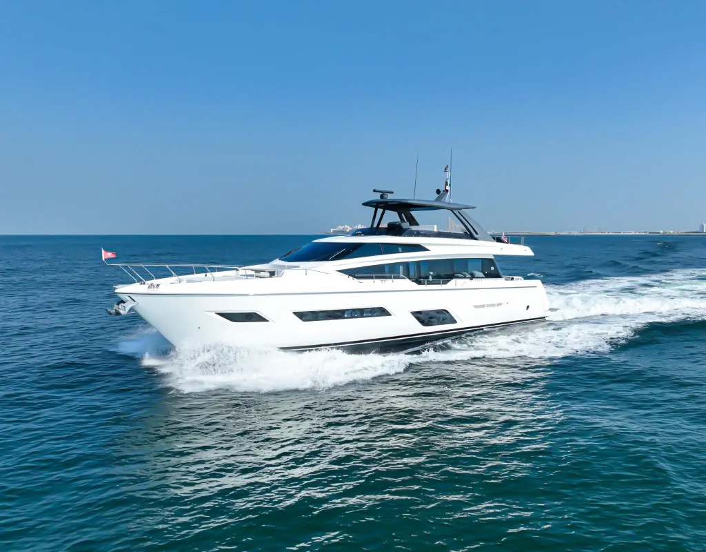 Elite Ferretti 78 available for charter in Dubai