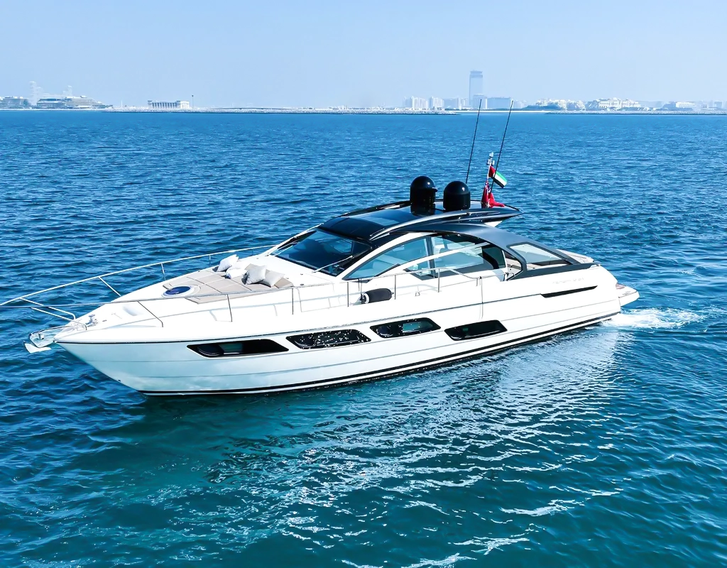 Elite Pershing White available for charter in Dubai