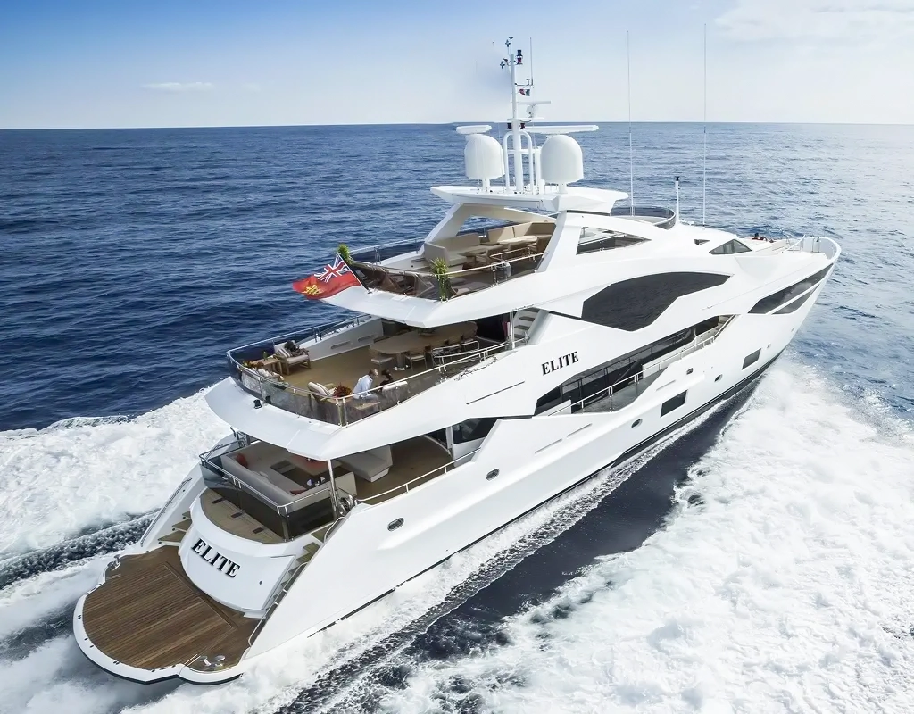 Elite Sunseeker 131 available for charter in Dubai